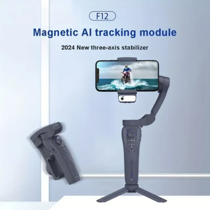 2024 AI-Powered 3-Axis Video Stabilizer with Face Tracking, Gesture Control & Beauty Fill Light