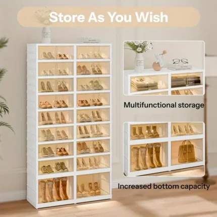 9-layer folding shoe rack storage rack 36 pairs of plastic shoe racks can be folded
